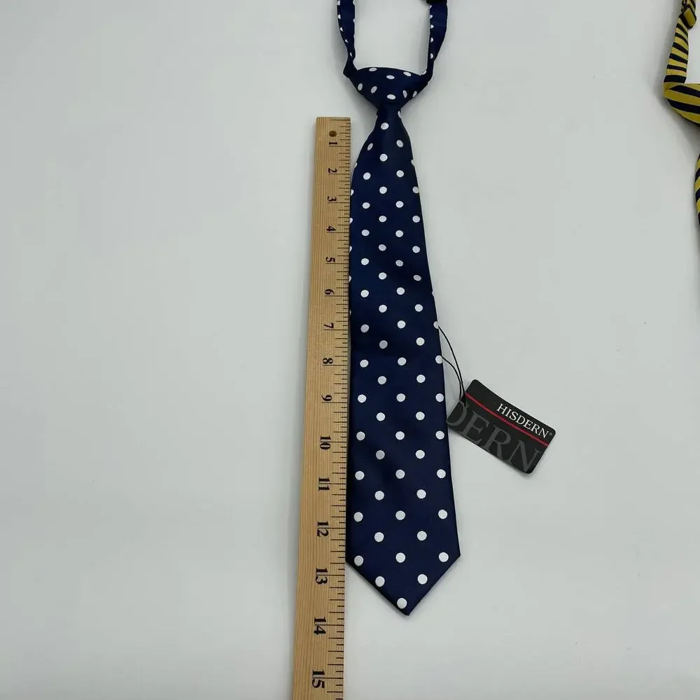 Little Boy Youth Pre-Tied Neckties and Bowtie